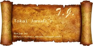 Tokai Január névjegykártya